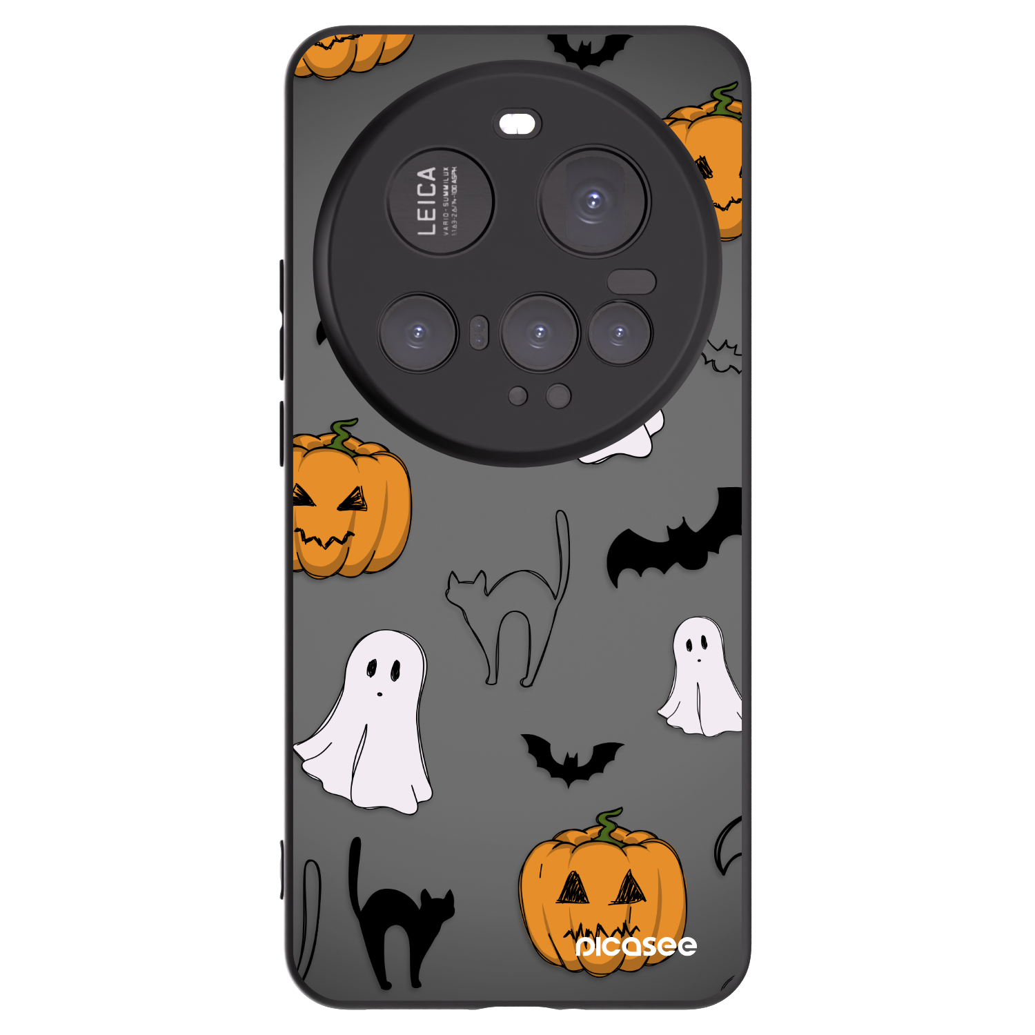 Picasee Xiaomi 15 Ultra Hülle - Schwarzes Silikon - Spooky crew