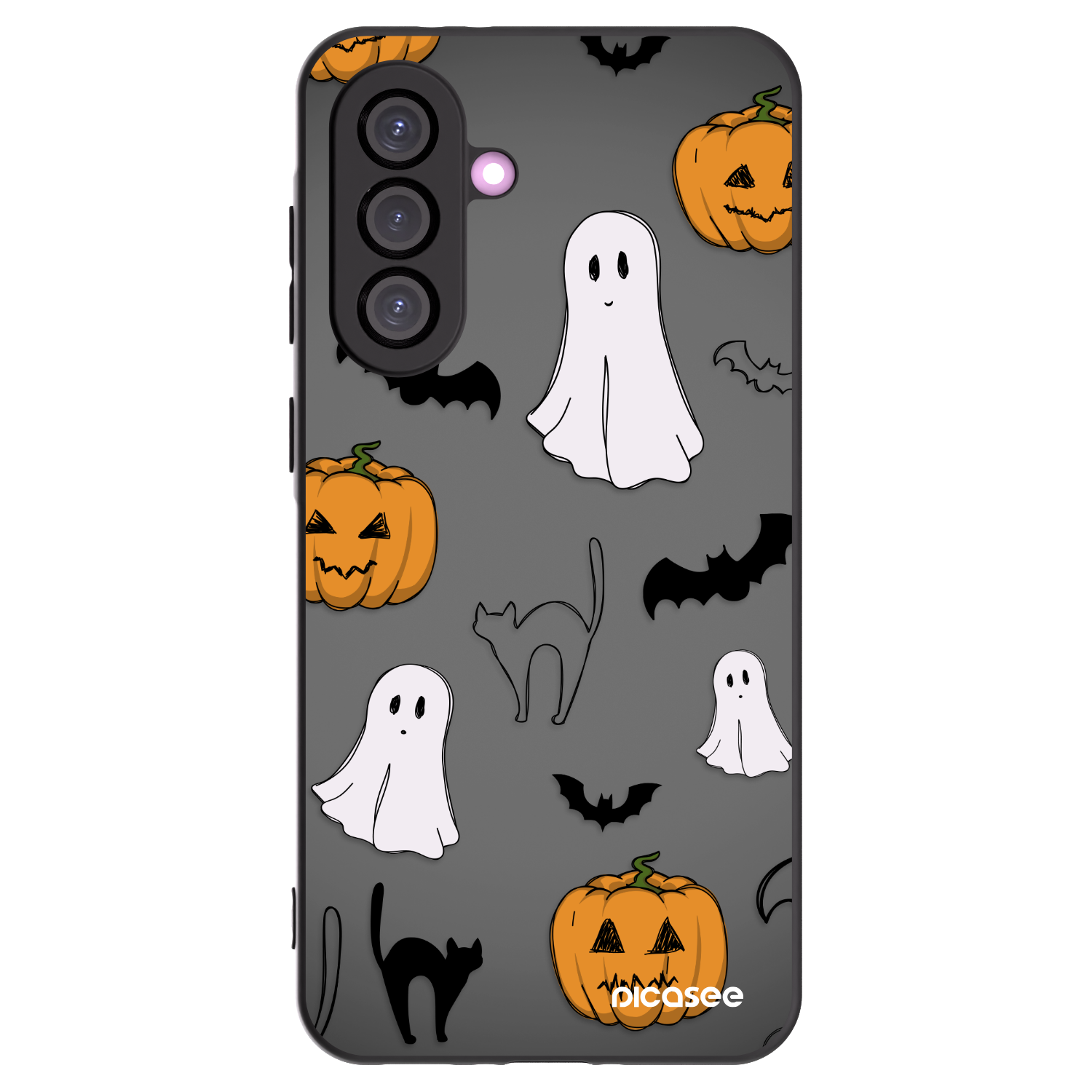 Picasee Samsung Galaxy A36 5G Hülle - Schwarzes Silikon - Spooky crew