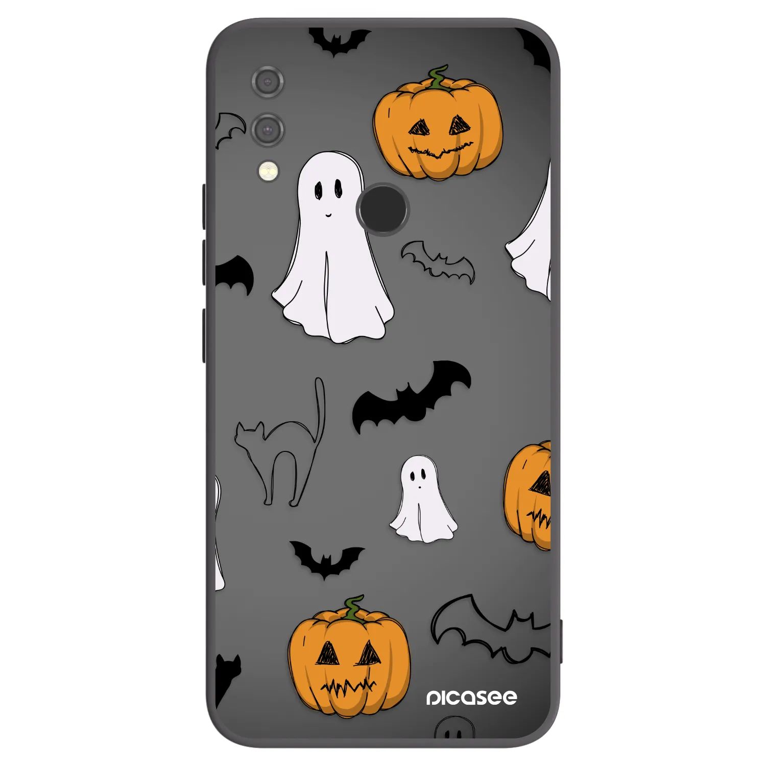 Picasee Xiaomi Redmi Note 7 Hülle - Schwarzes Silikon - Spooky crew