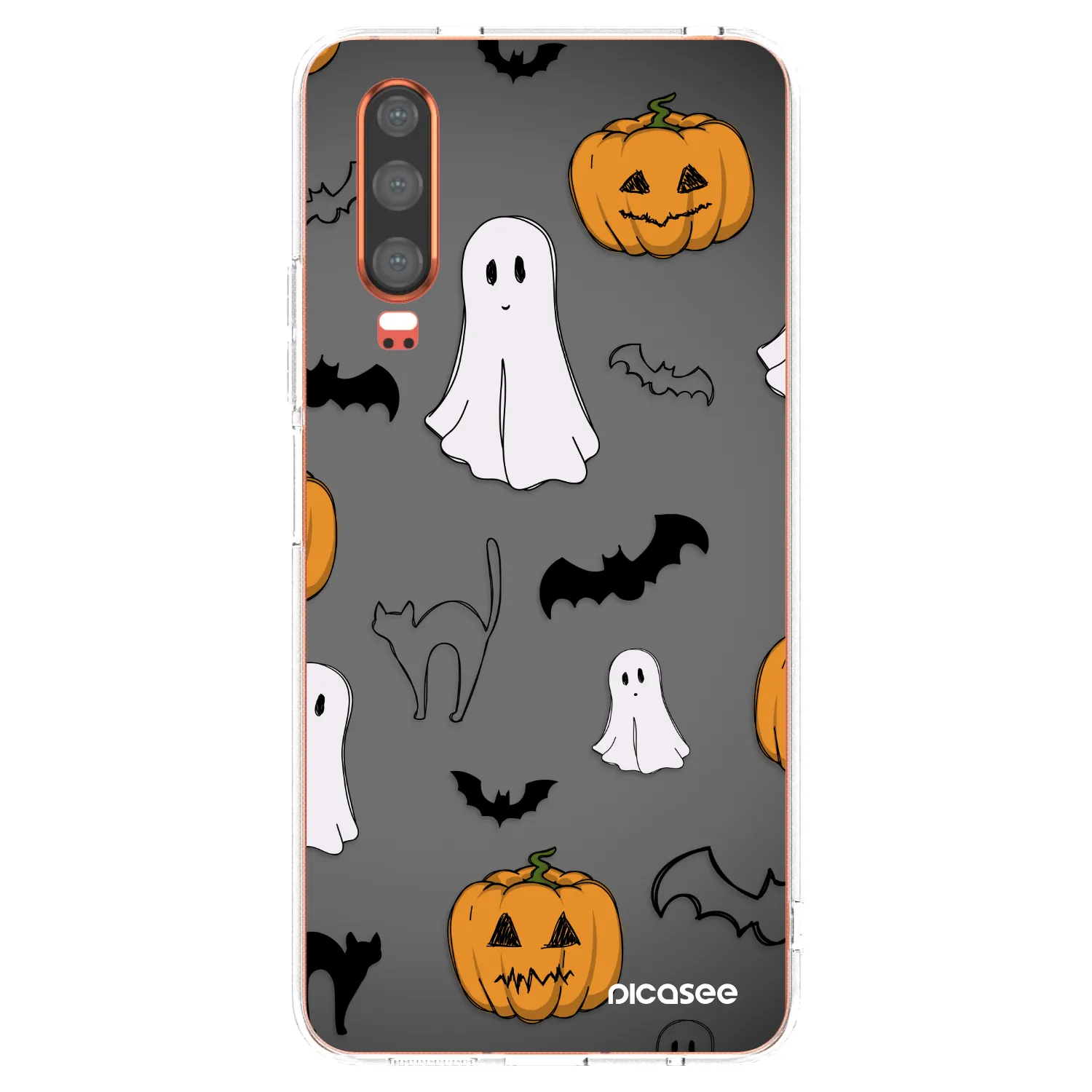 Picasee Huawei P30 Hülle - Transparentes Silikon - Spooky crew