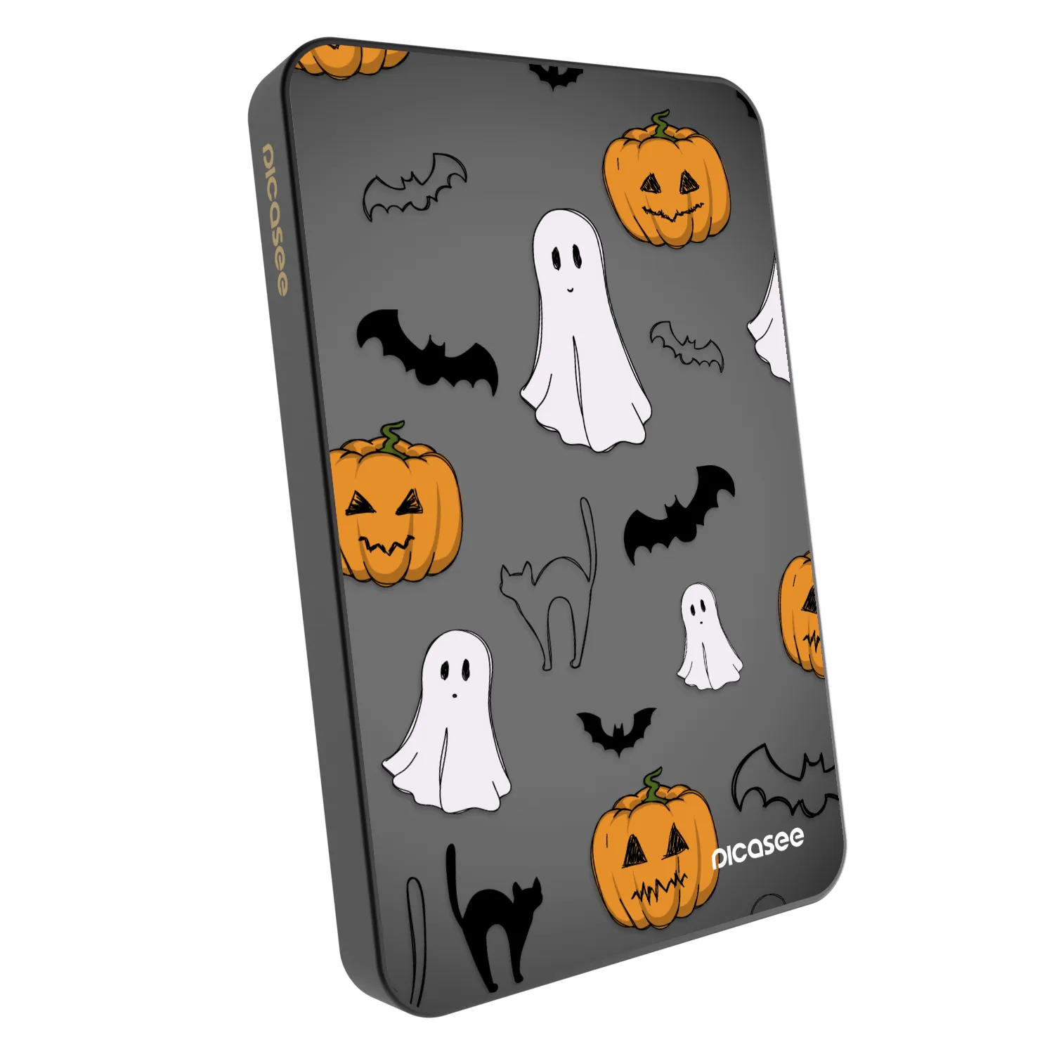 Picasee Powerbank mit MagSafe 5 000 mAh Grau - Spooky crew