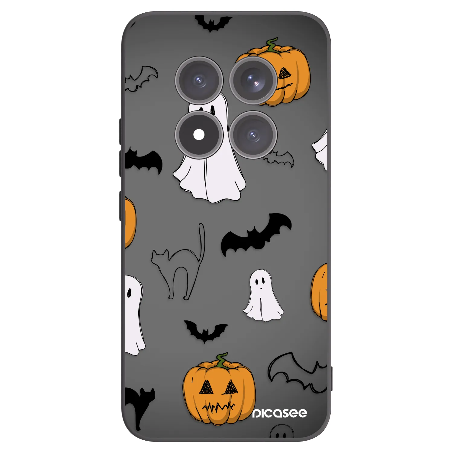 Picasee Xiaomi Redmi Note 15 Pro+ Hülle - Schwarzes Silikon - Spooky crew
