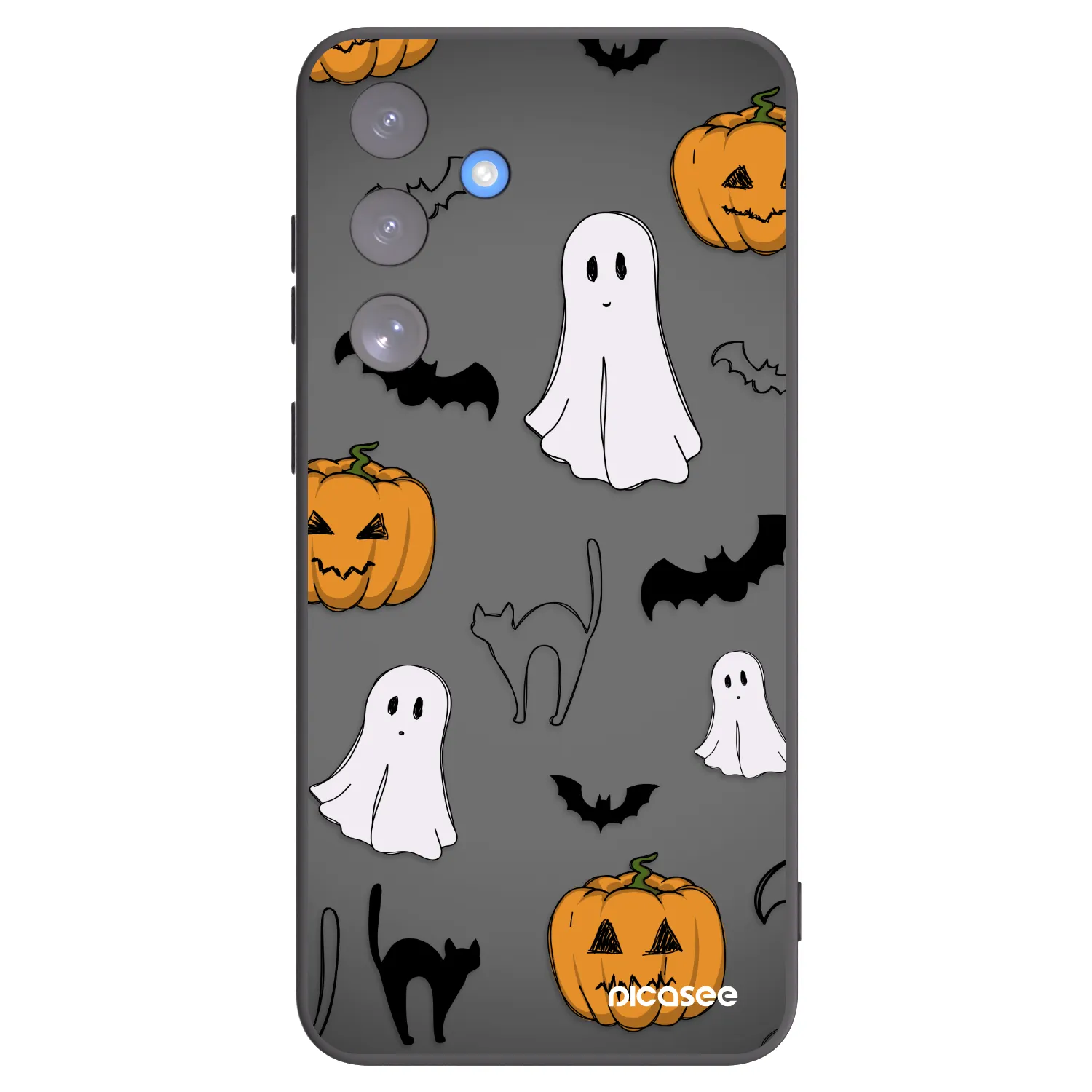 Picasee Samsung Galaxy S25 FE 5G Hülle - Schwarzes Silikon - Spooky crew