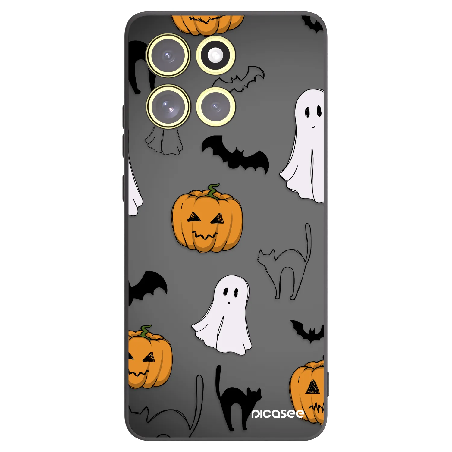 Picasee Motorola Moto G86 Power 5G Hülle - Schwarzes Silikon - Spooky crew