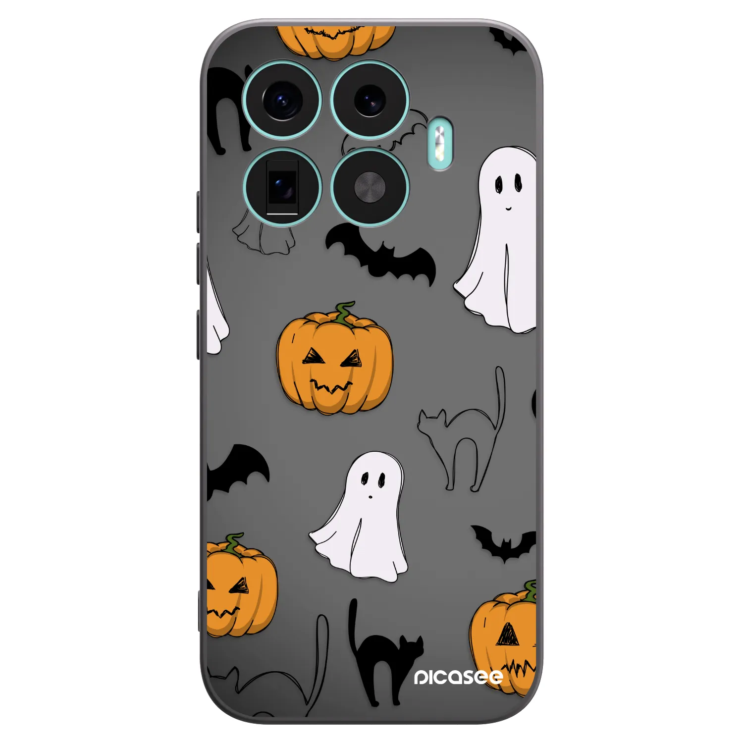 Picasee Xiaomi 17T Hülle - Schwarzes Silikon - Spooky crew