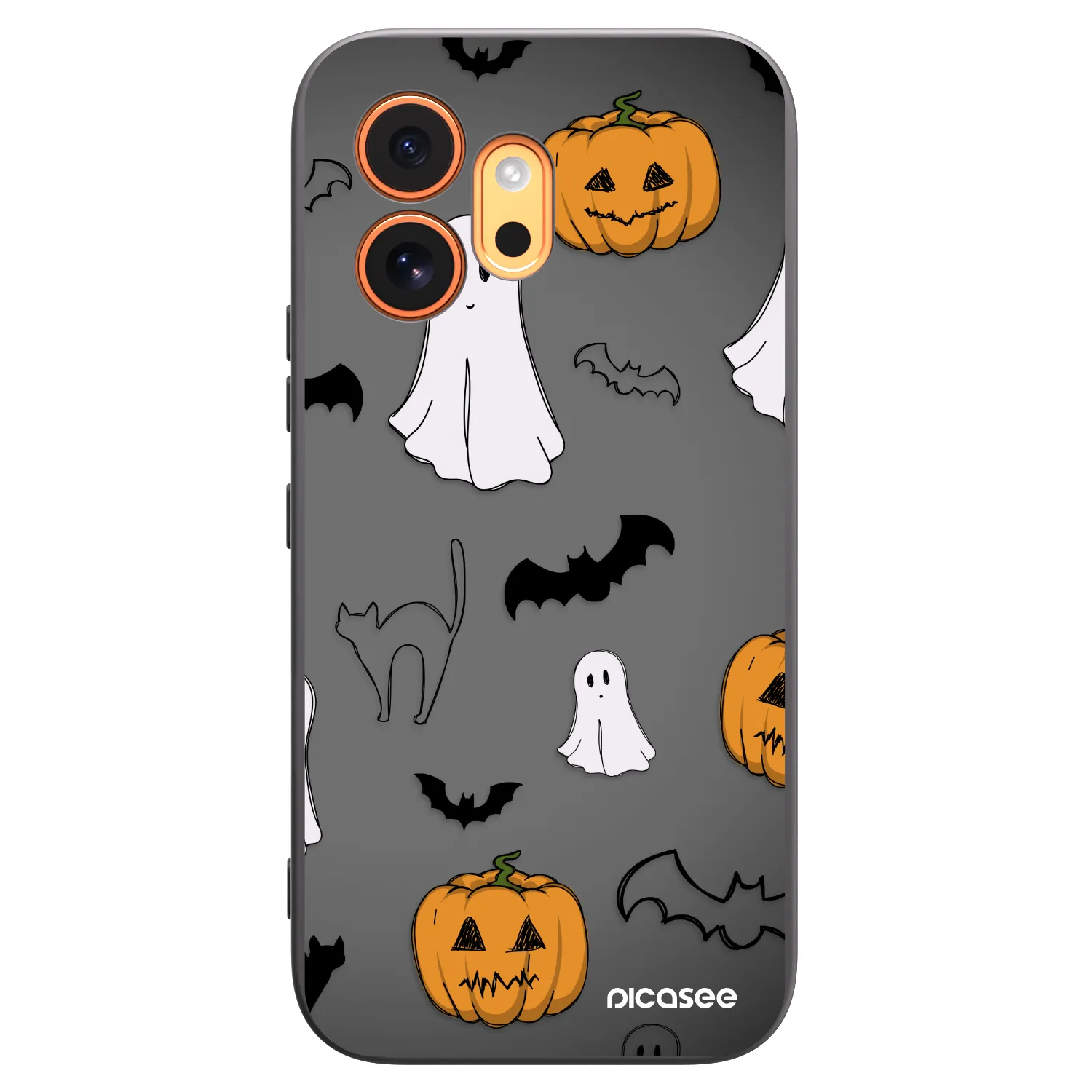 Picasee Honor 600 Hülle - Schwarzes Silikon - Spooky crew