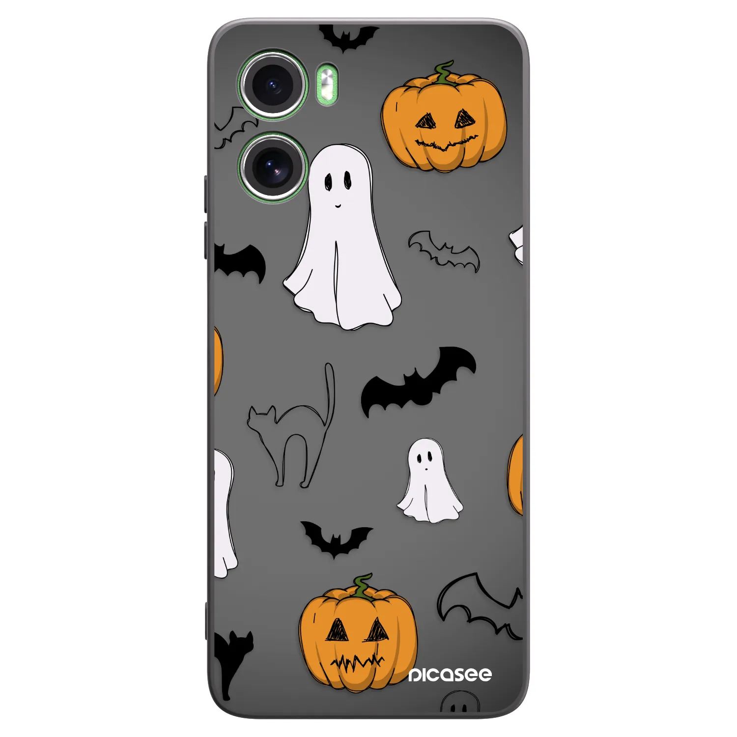 Picasee Motorola Moto G06 Hülle - Schwarzes Silikon - Spooky crew