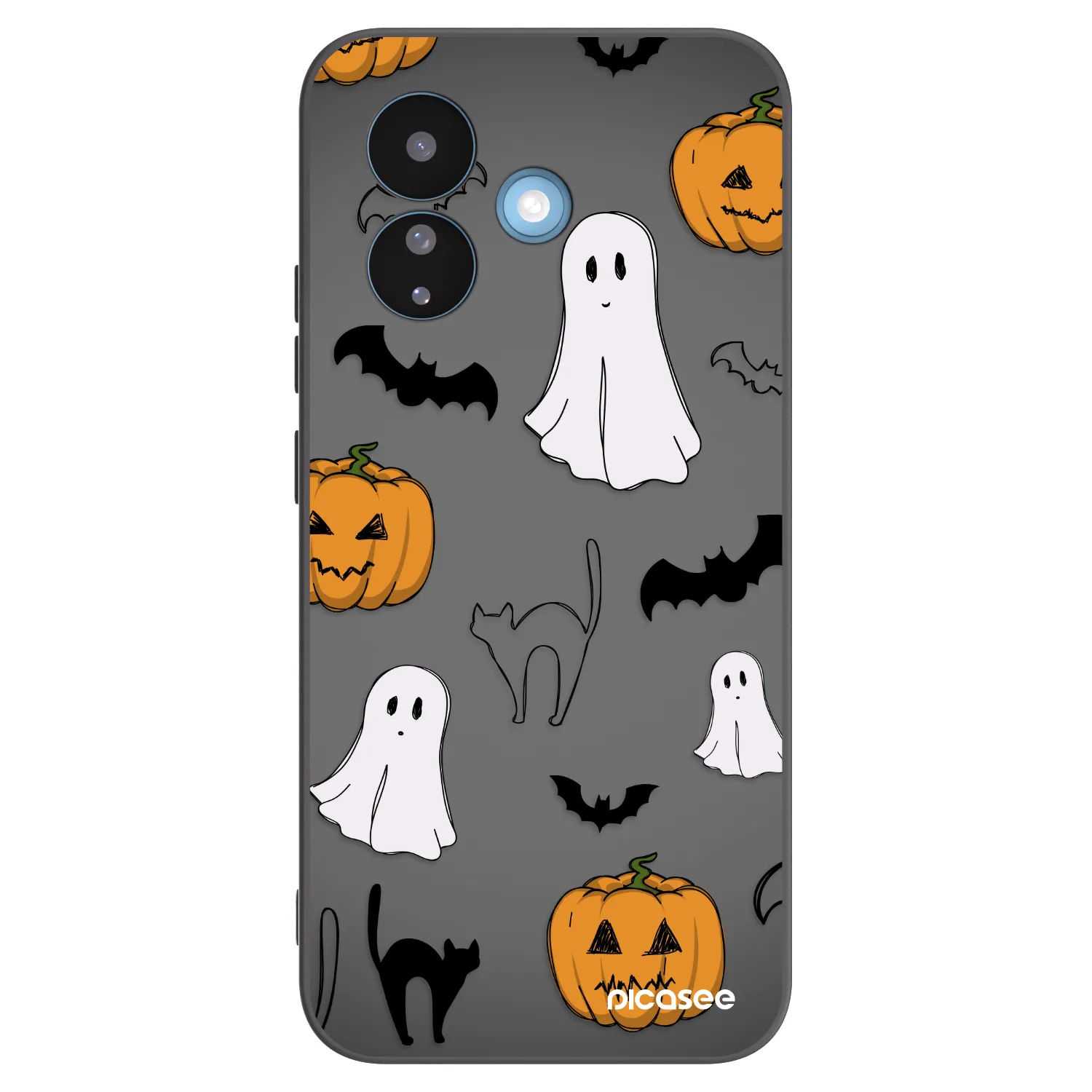 Picasee Xiaomi Redmi Note 17 Pro 5G Hülle - Schwarzes Silikon - Spooky crew