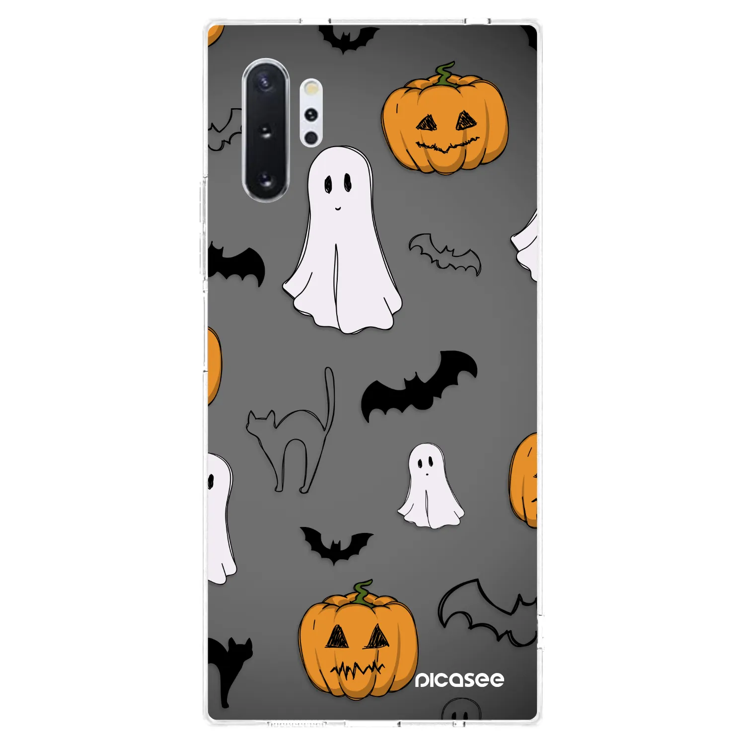 Picasee Samsung Galaxy Note 10+ N975F Hülle - Transparentes Silikon - Spooky crew