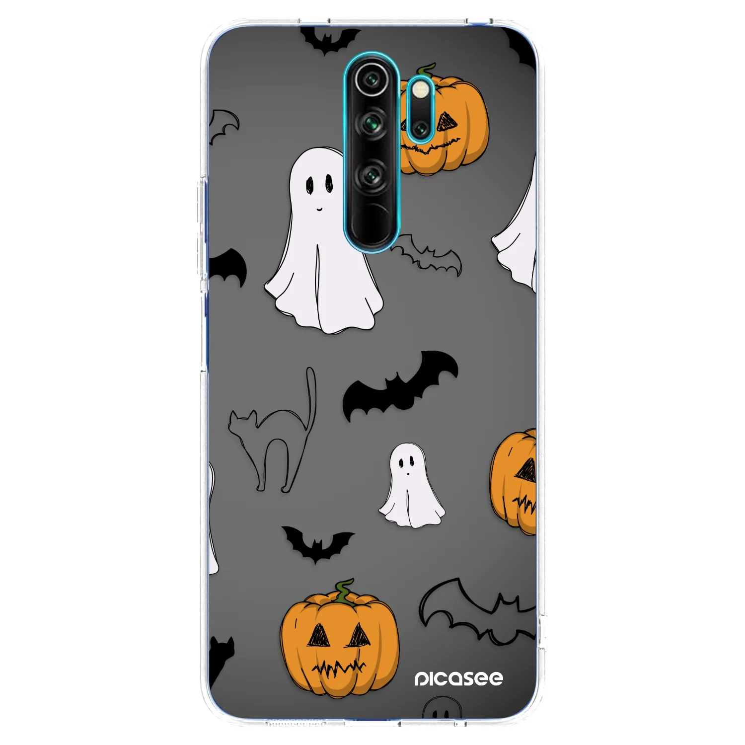 Picasee Xiaomi Redmi Note 8 Pro Hülle - Transparentes Silikon - Spooky crew