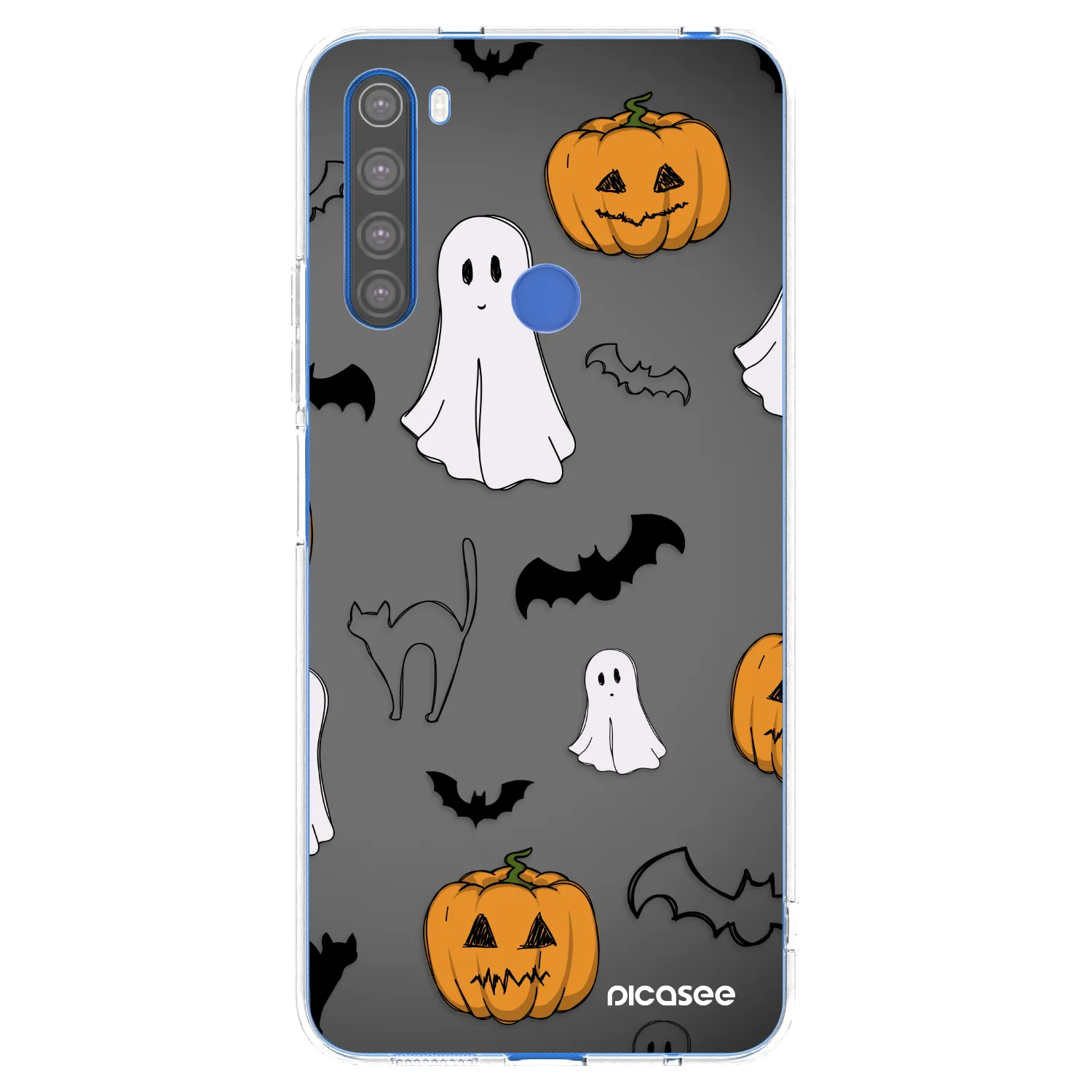 Picasee Xiaomi Redmi Note 8T Hülle - Transparentes Silikon - Spooky crew