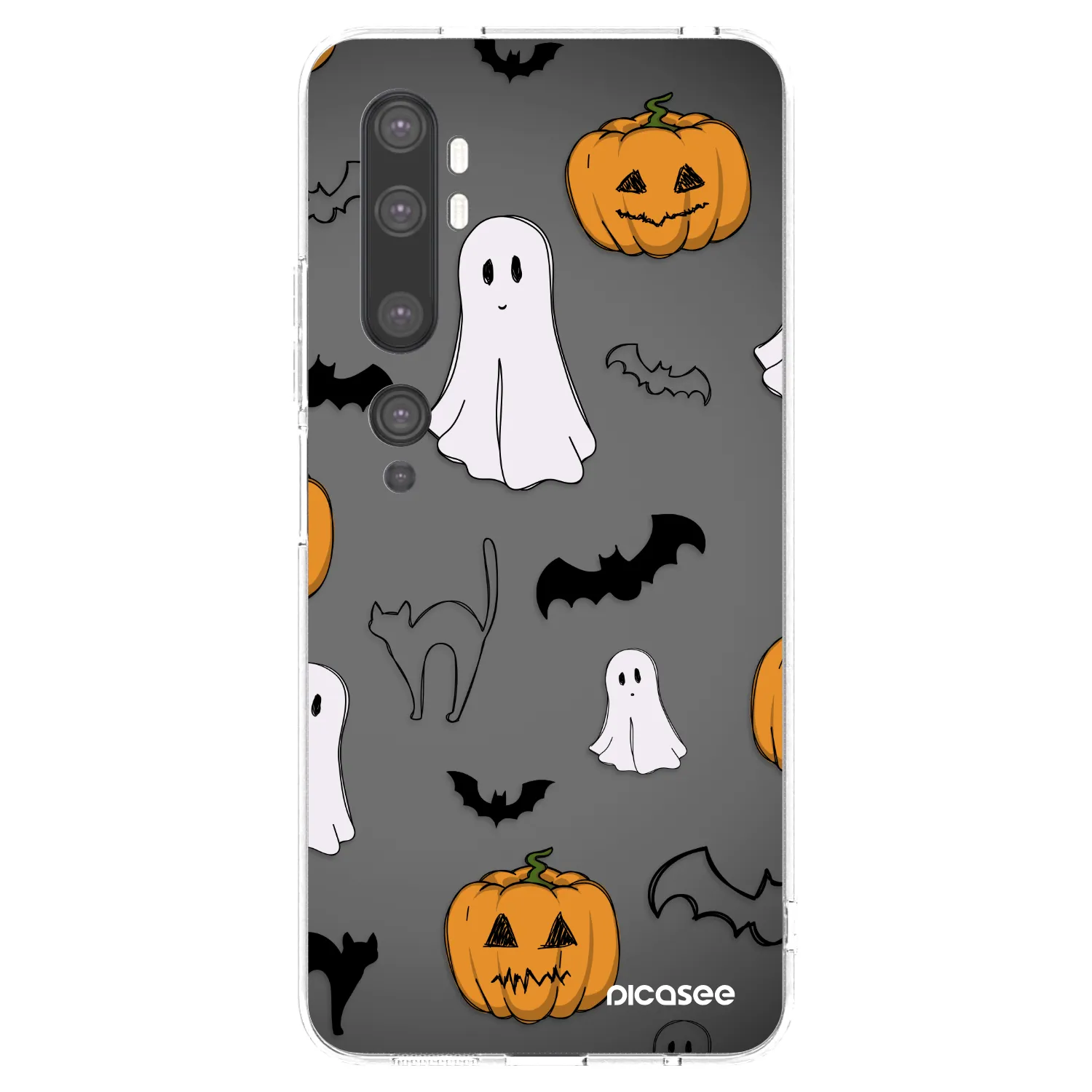 Picasee Xiaomi Mi Note 10 (Pro) Hülle - Transparentes Silikon - Spooky crew