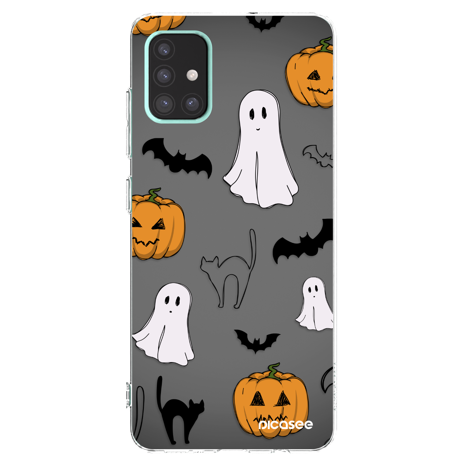 Picasee Samsung Galaxy A51 A515F Hülle - Transparentes Silikon - Spooky crew
