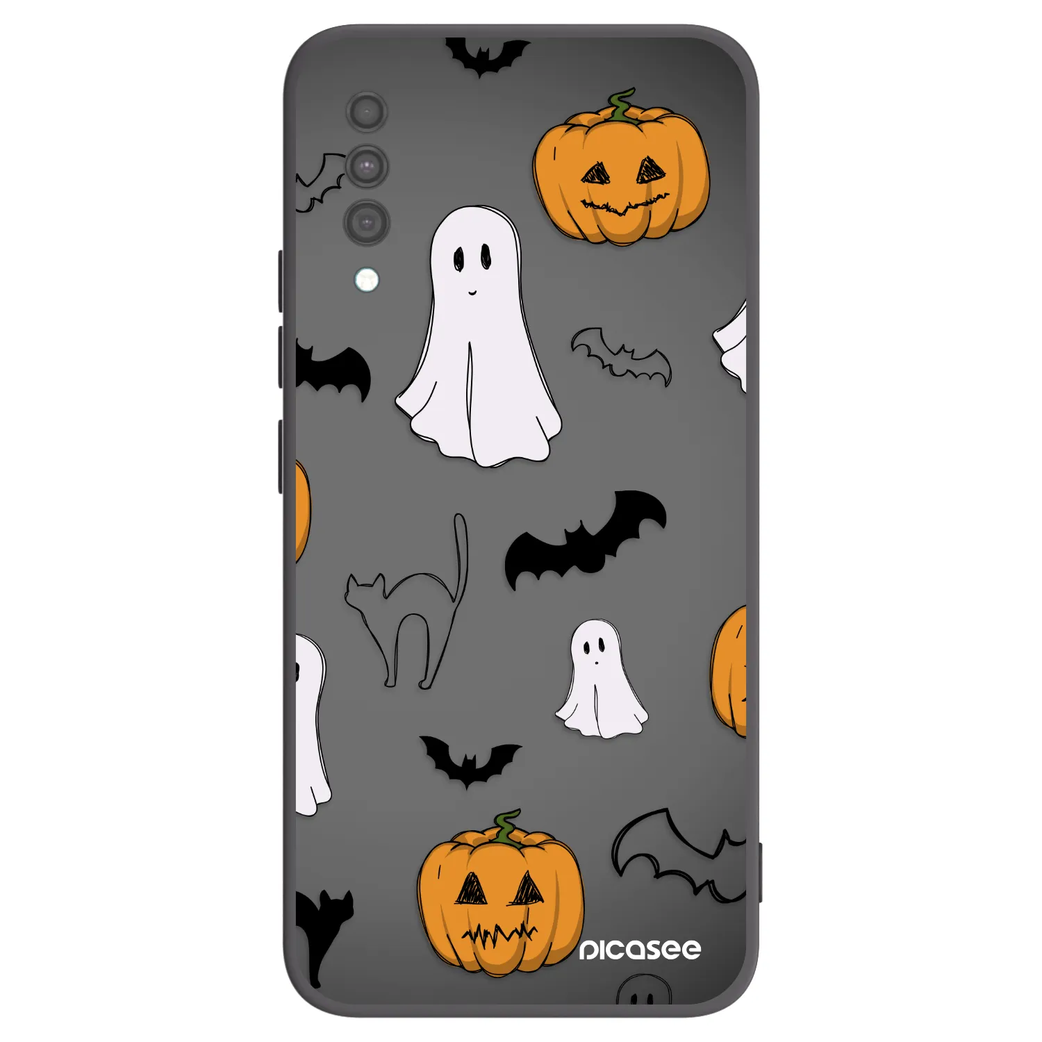 Picasee Samsung Galaxy A30s A307F Hülle - Schwarzes Silikon - Spooky crew