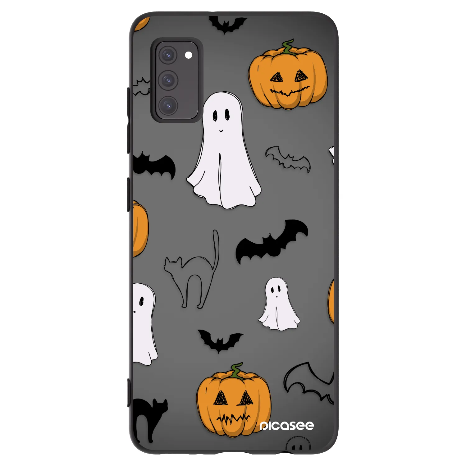 Picasee Samsung Galaxy A41 A415F Hülle - Schwarzes Silikon - Spooky crew