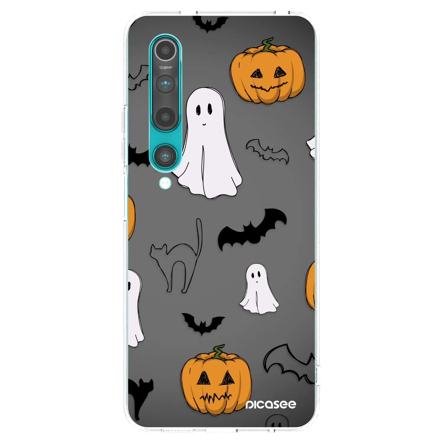Picasee Xiaomi Mi 10 Hülle - Transparentes Silikon - Spooky crew