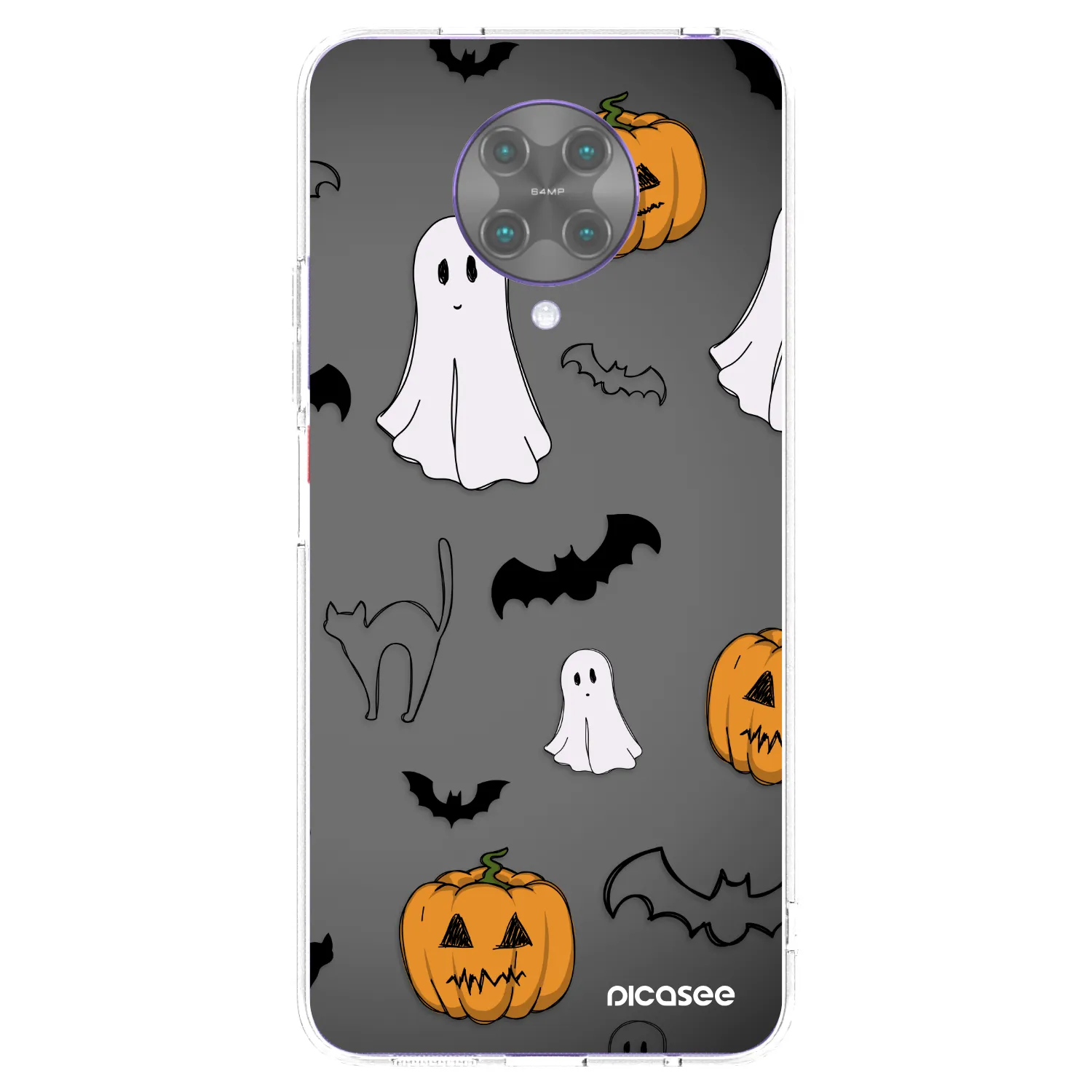 Picasee Xiaomi Poco F2 Pro Hülle - Transparentes Silikon - Spooky crew