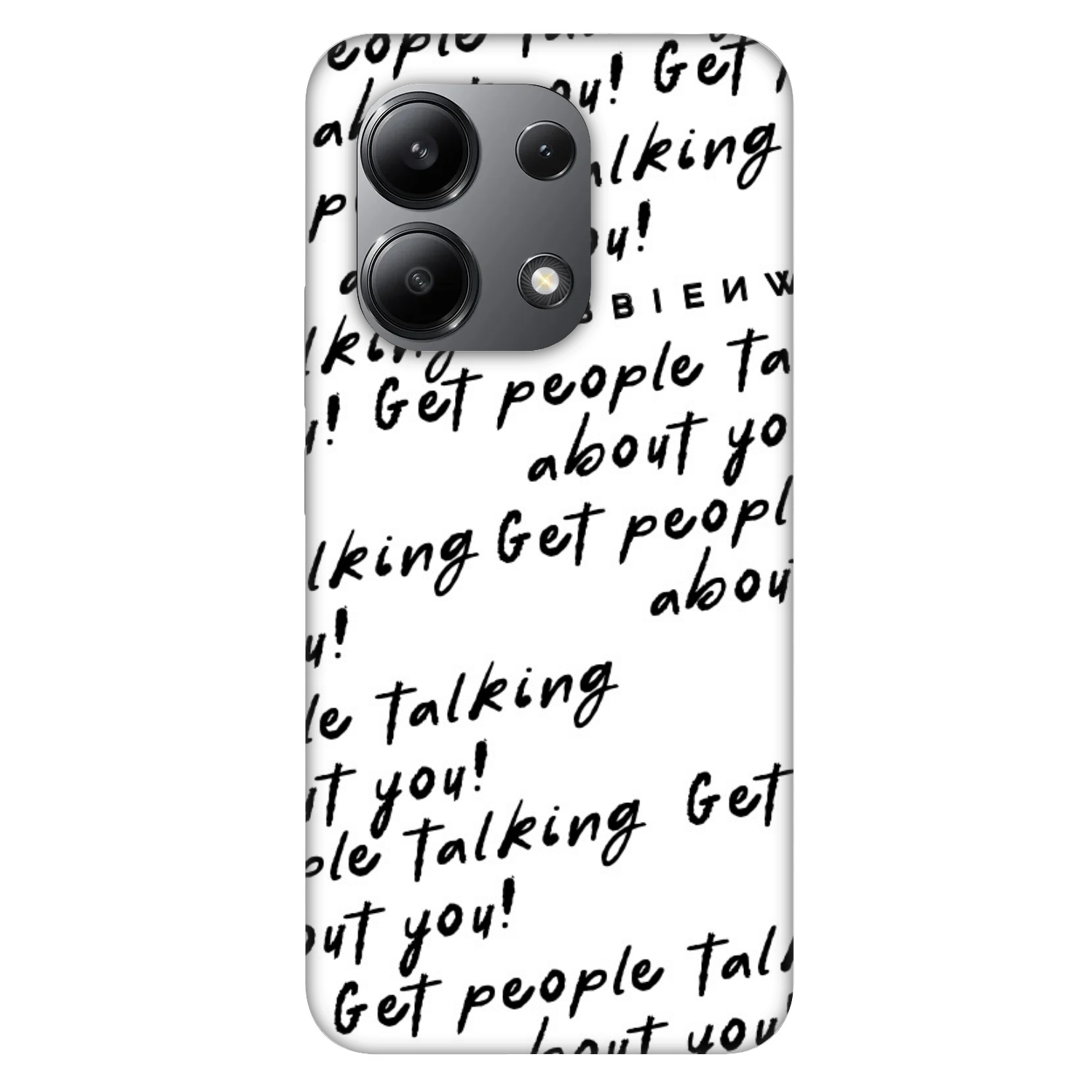 Picasee Fashion Case für Xiaomi Redmi Note 13 4G - GET PEOPLE TALK ABOUT YOU