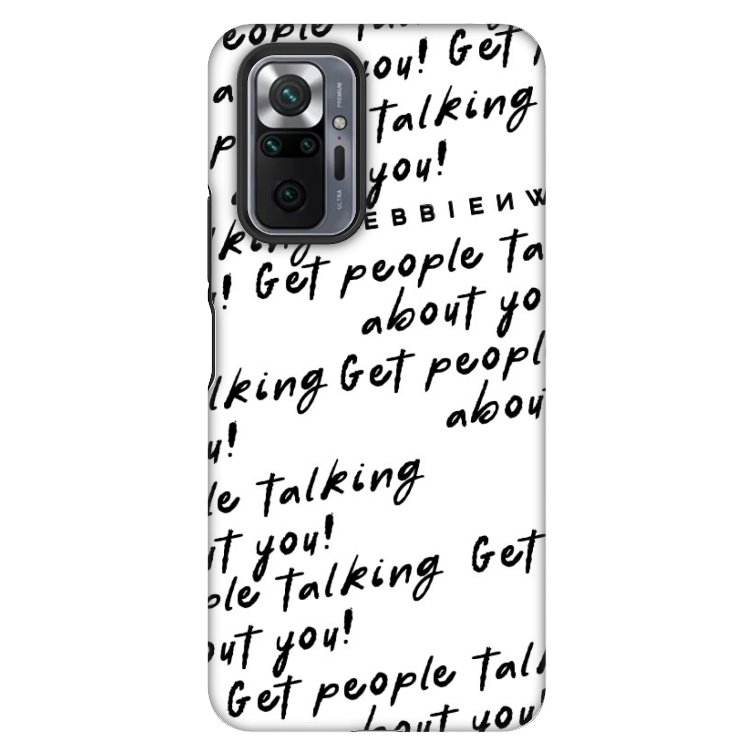 Picasee Fashion Case für Xiaomi Redmi Note 10 Pro - GET PEOPLE TALK ABOUT YOU
