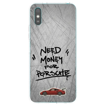 Picasee Xiaomi Redmi 9A Hülle - Transparentes Silikon - Grey Drift