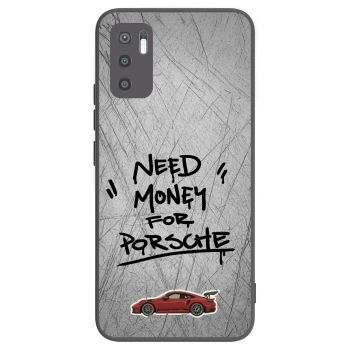 Picasee Xiaomi Redmi Note 10 5G Hülle - Schwarzes Silikon - Grey Drift