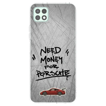 Picasee Samsung Galaxy A22 A226B 5G Hülle - Transparentes Silikon - Grey Drift