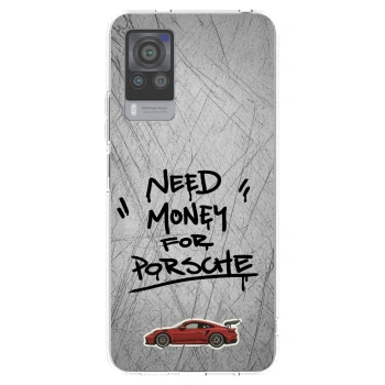 Picasee Vivo X60 Pro 5G Hülle - Transparentes Silikon - Grey Drift
