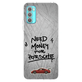 Picasee Motorola Moto G60 Hülle - Transparentes Silikon - Grey Drift