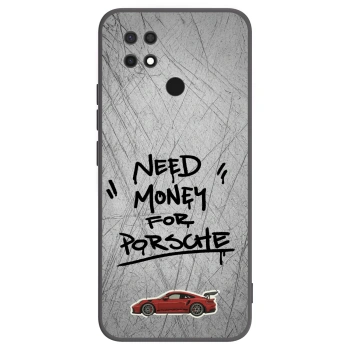Picasee Xiaomi Redmi 10C Hülle - Schwarzes Silikon - Grey Drift