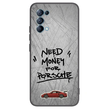 Picasee OPPO Reno 5 5G Hülle - Schwarzes Silikon - Grey Drift