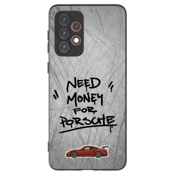 Picasee Samsung Galaxy A33 5G A336 Hülle - Schwarzes Silikon - Grey Drift