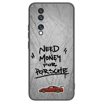 Picasee Honor 70 Hülle - Schwarzes Silikon - Grey Drift