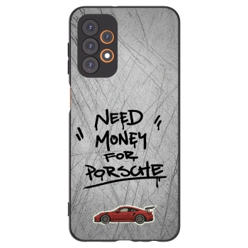Picasee Samsung Galaxy A23 A235F 4G Hülle - Schwarzes Silikon - Grey Drift