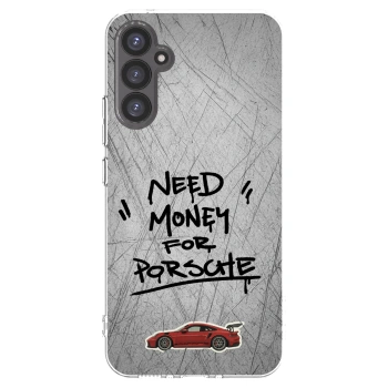 Picasee Samsung Galaxy A34 5G A346B Hülle - Transparentes Silikon - Grey Drift