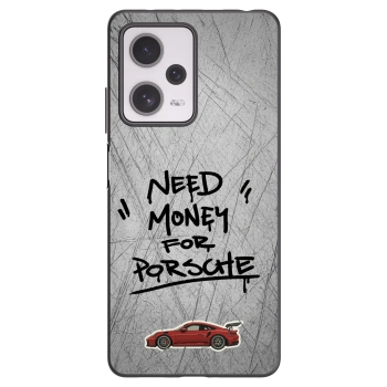 Picasee Xiaomi Redmi Note 12 Pro+ 5G Hülle - Schwarzes Silikon - Grey Drift