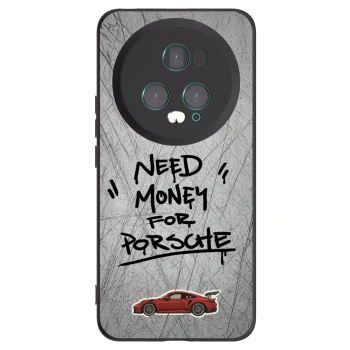 Picasee Honor Magic5 Pro Hülle - Schwarzes Silikon - Grey Drift