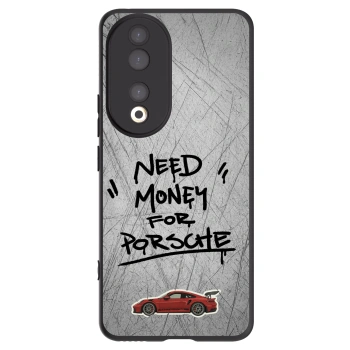 Picasee Honor 90 5G Hülle - Schwarzes Silikon - Grey Drift