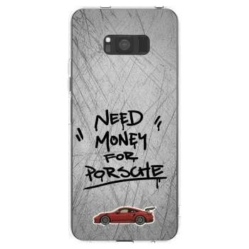 Picasee Samsung Galaxy S8 G950F Hülle - Transparentes Silikon - Grey Drift