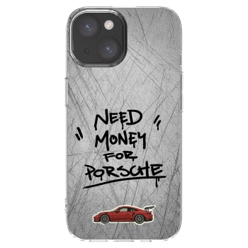 Picasee Apple iPhone 15 Hülle - Transparentes Silikon - Grey Drift