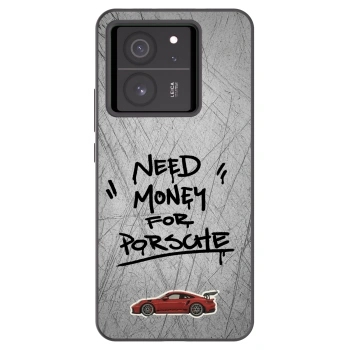 Picasee Xiaomi 13T Pro Hülle - Schwarzes Silikon - Grey Drift