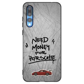 Picasee Huawei P20 Pro Hülle - Schwarzes Silikon - Grey Drift