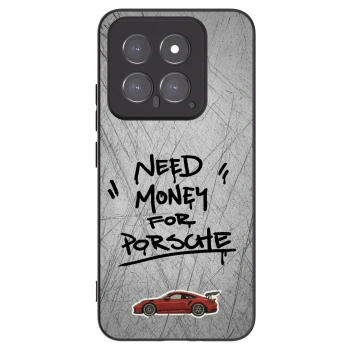 Picasee Xiaomi 14 Hülle - Schwarzes Silikon - Grey Drift