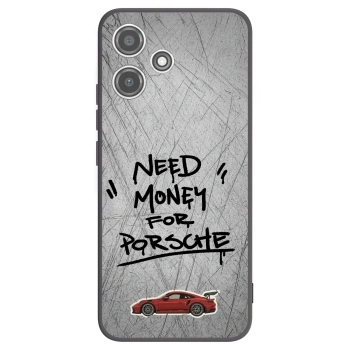 Picasee Xiaomi Redmi 12 5G Hülle - Schwarzes Silikon - Grey Drift