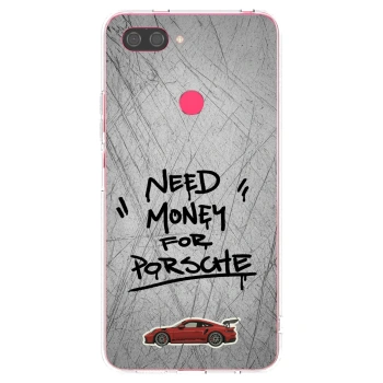 Picasee Xiaomi Mi 8 Lite Hülle - Transparentes Silikon - Grey Drift