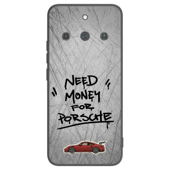 Picasee Realme 11 Pro+ Hülle - Schwarzes Silikon - Grey Drift