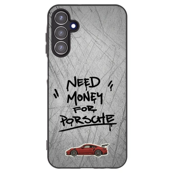 Picasee Samsung Galaxy A15 A155F 4G Hülle - Schwarzes Silikon - Grey Drift