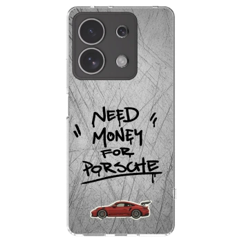 Picasee Xiaomi Redmi Note 13 4G Hülle - Transparentes Silikon - Grey Drift