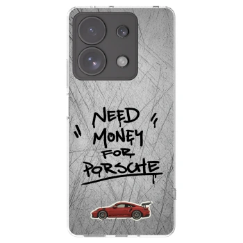Picasee Xiaomi Redmi Note 13 Pro 4G Hülle - Transparentes Silikon - Grey Drift