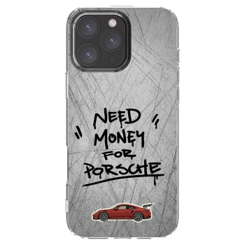 Picasee Apple iPhone 16 Pro Max Hülle - Transparentes Silikon - Grey Drift