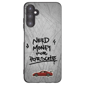 Picasee Samsung Galaxy A05s A057G Hülle - Schwarzes Silikon - Grey Drift